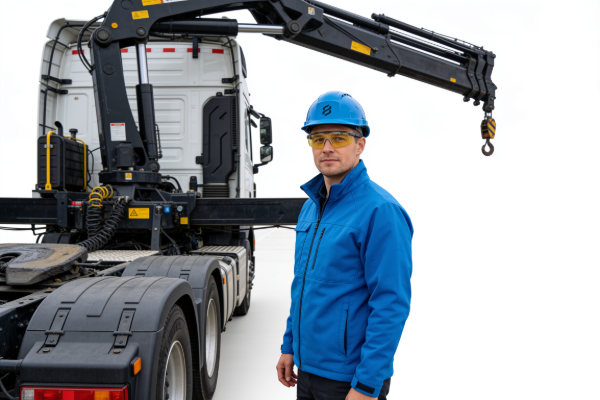 Truck Driver with Crane