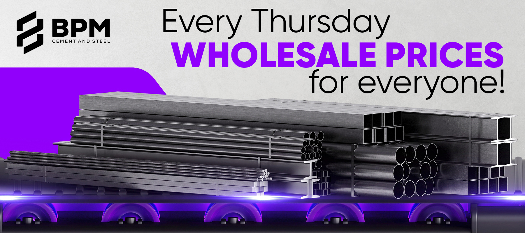 Every Thursday wholesale prices for everyone!