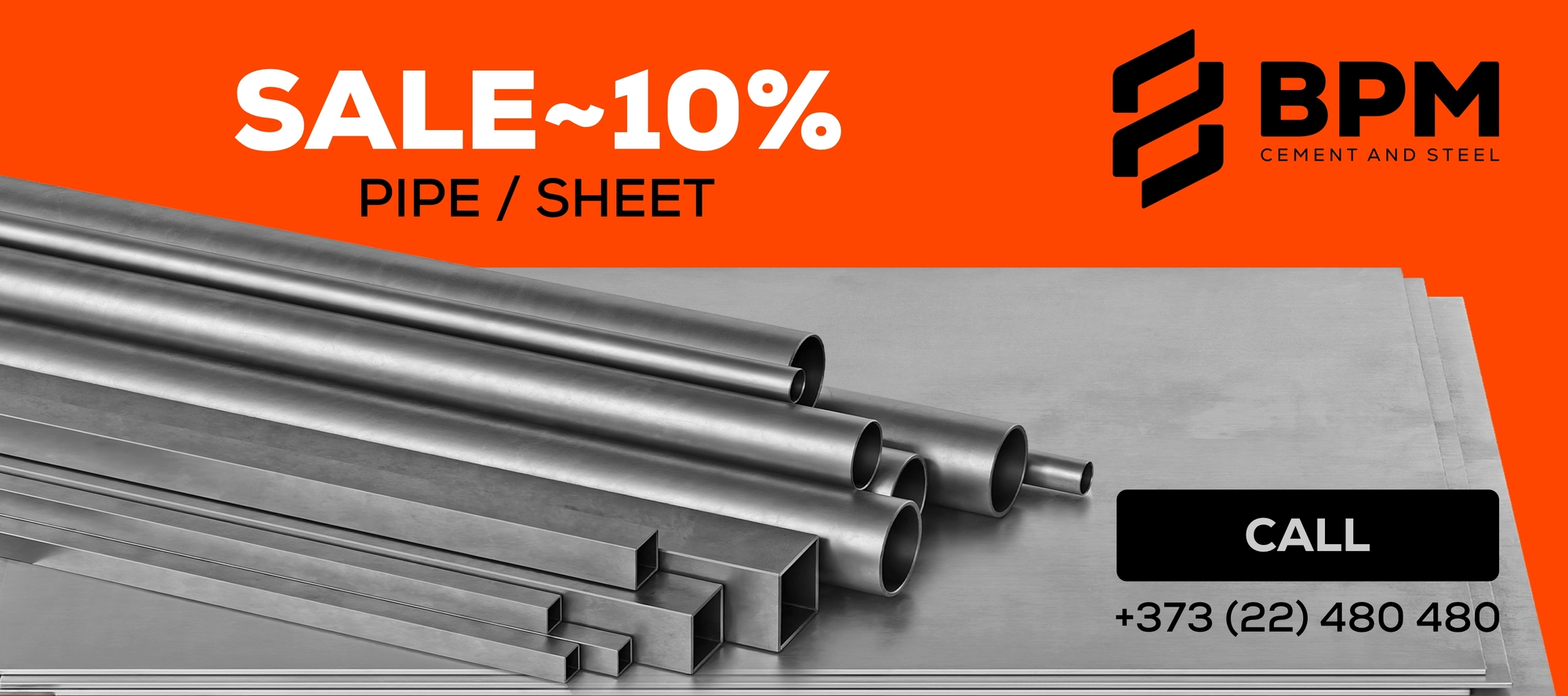 Pipes and Sheets – Price Reduction Up to 10%